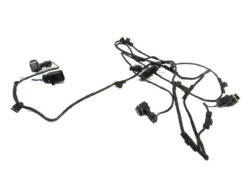 Thumbnail 2: 2012 AUDI A6 (C7 4G) FRONT PDC PARK DISTANCE SENSOR SET-4 w/ HARNESS (BLACK A2)