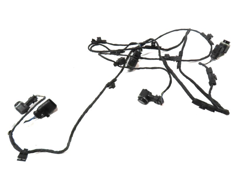 Thumbnail 3: 2012 AUDI A6 (C7 4G) FRONT PDC PARK DISTANCE SENSOR SET-4 w/ HARNESS (BLACK A2)