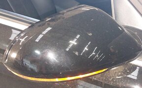 Thumbnail 2: 12-13 AUDI A6 (C6 4G) FRONT RIGHT P-FOLD HEAT MEMORY AUTODIM DOOR MIRROR (BLACK)