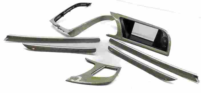 Thumbnail 3: 2014 AUDI RS5 (B8 8T) DASH DOOR CONSOLE INTERIOR TRIM PANEL SET (ALUMINUM RACE)