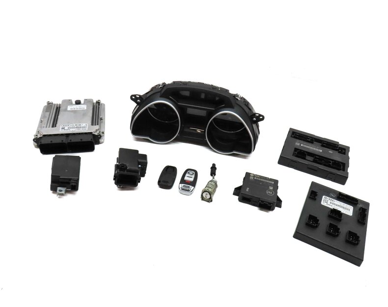 2014-2015 AUDI RS5 (B8 8T) 4.2L CFSA ENGINE ECM BCM IMMOBILIZER MODULE KEY SET