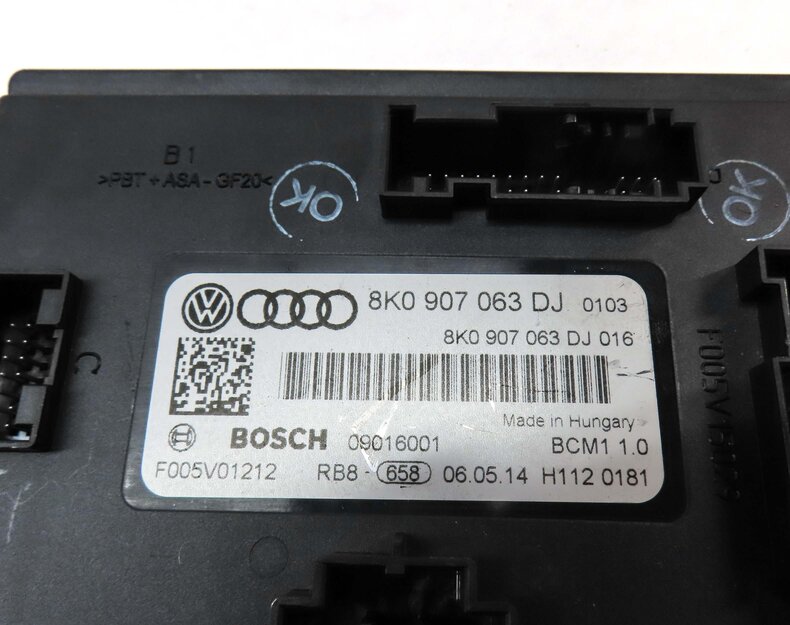 Thumbnail 14: 2014-2015 AUDI RS5 (B8 8T) 4.2L CFSA ENGINE ECM BCM IMMOBILIZER MODULE KEY SET