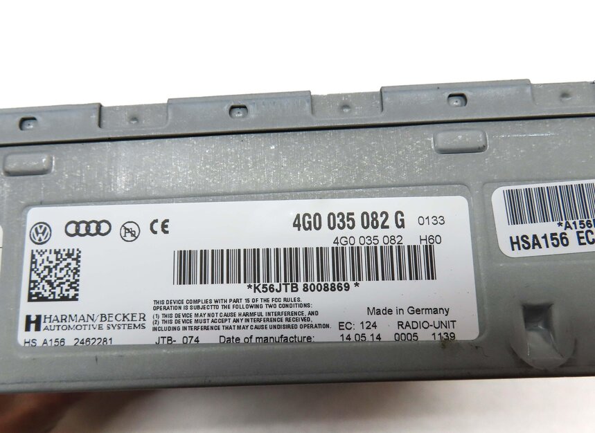 Thumbnail 5: 2014 AUDI RS5 (B8 8T) AM/FM RADIO HARMAN BECKER AUDIO STEREO RECEIVER MODULE