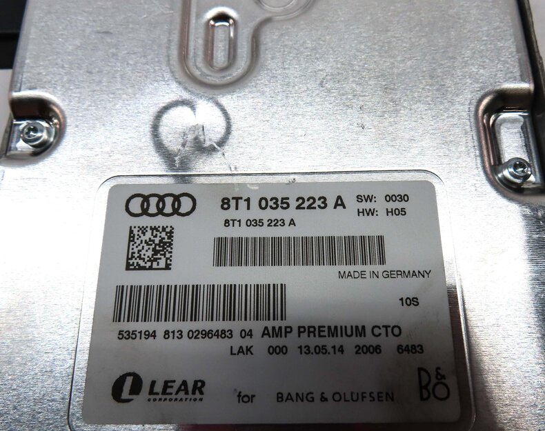 Thumbnail 5: 13-17 AUDI A4 S4 A5 S5 RS5 Q5 Q7 (B8 8K 8R 4M) BANG & OLUFSEN AUDIO AMP AMPLIFER