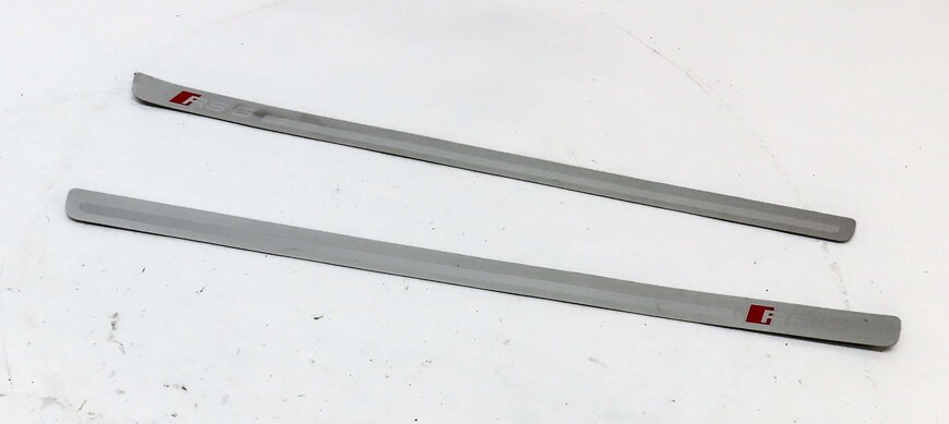 2014 AUDI RS5 (B8 8T) FRONT LEFT & RIGHT DOOR SILL SCUFF PANEL TRIM SET-2