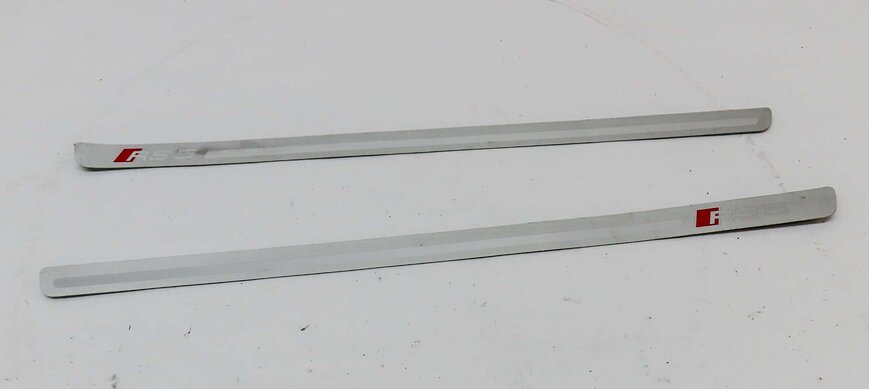 Thumbnail 2: 2014 AUDI RS5 (B8 8T) FRONT LEFT & RIGHT DOOR SILL SCUFF PANEL TRIM SET-2
