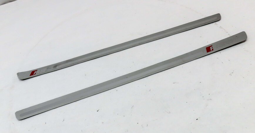 Thumbnail 3: 2014 AUDI RS5 (B8 8T) FRONT LEFT & RIGHT DOOR SILL SCUFF PANEL TRIM SET-2