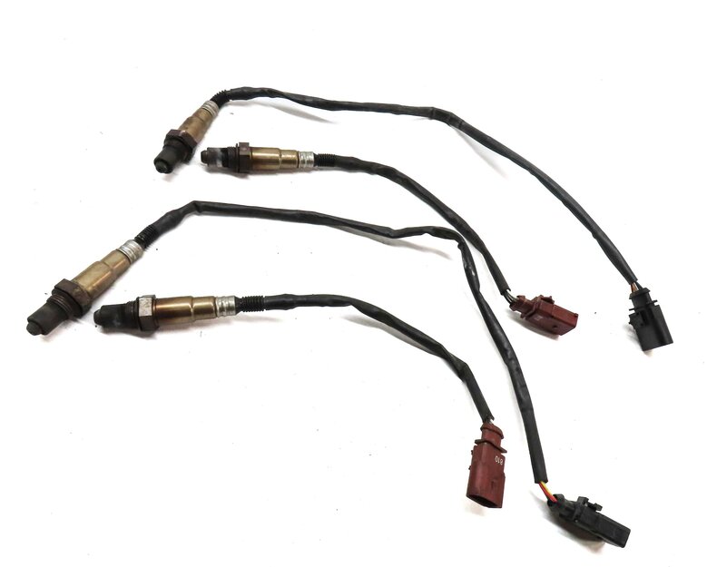 2014 AUDI RS5 (B8 8T) 4.2L CFSA PRE POST OXYGEN O2 LAMBDA PROBE SENSOR SET-4