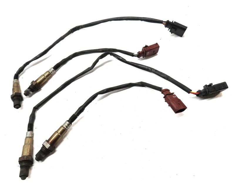 Thumbnail 3: 2014 AUDI RS5 (B8 8T) 4.2L CFSA PRE POST OXYGEN O2 LAMBDA PROBE SENSOR SET-4