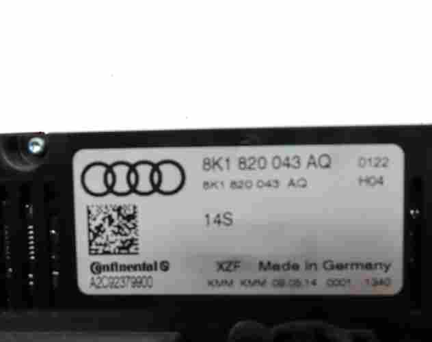 Thumbnail 6: 2014 AUDI RS5 (B8 8T) FRONT HEATER A/C TEMPERATURE CLIMATE CONTROL PANEL