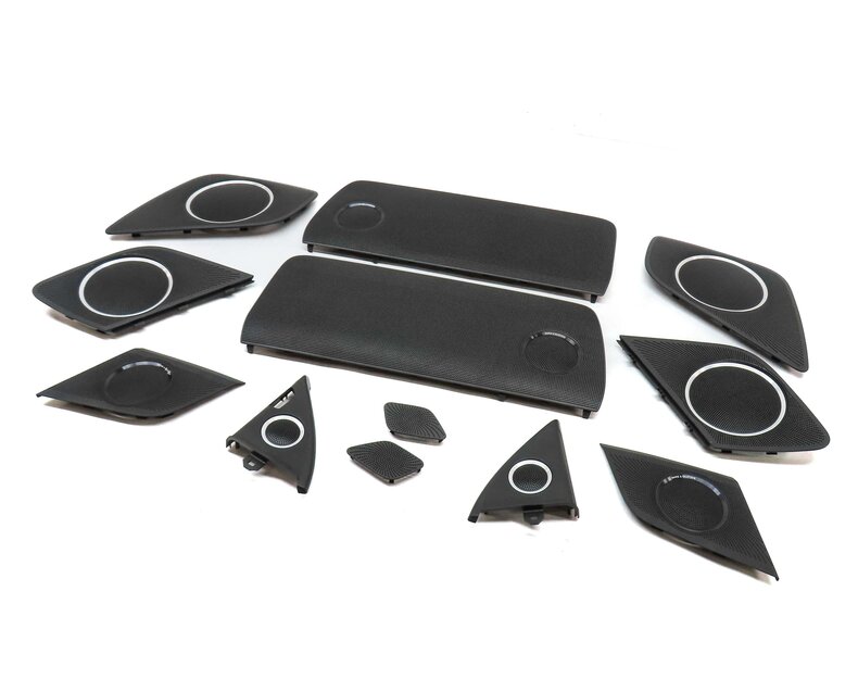 2014 AUDI RS5 (B8 8T) BANG & OLUFSEN AUDIO SPEAKER GRILLE TRIM SET-12