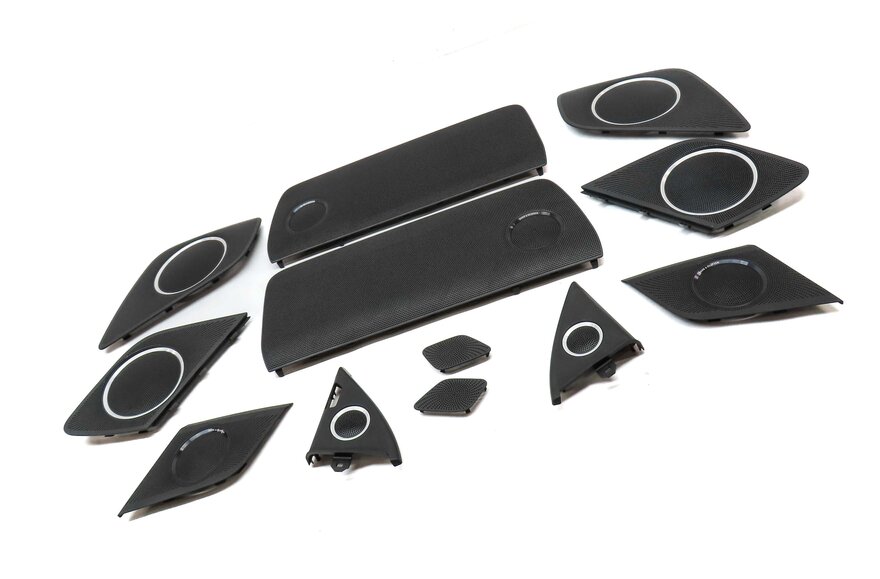 Thumbnail 3: 2014 AUDI RS5 (B8 8T) BANG & OLUFSEN AUDIO SPEAKER GRILLE TRIM SET-12