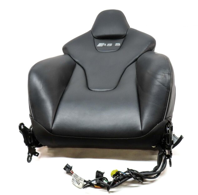 Thumbnail 2: 2014 AUDI RS5 (B8 8T) LEFT DRIVER UPPER TOP HEATED SPORT SEAT CUSHION (BLACK)