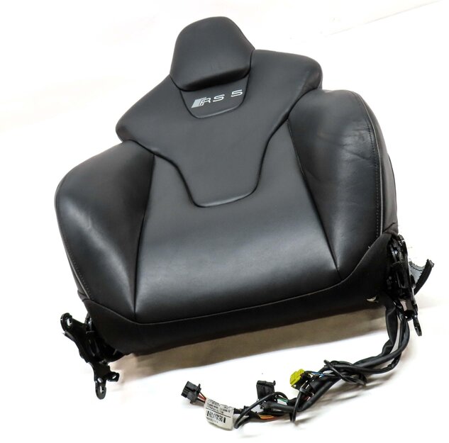 Thumbnail 3: 2014 AUDI RS5 (B8 8T) LEFT DRIVER UPPER TOP HEATED SPORT SEAT CUSHION (BLACK)