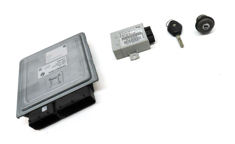 Thumbnail 3: 2006-2008 BMW Z4 (E85) 3.0L N52 ENGINE MSV70 DME EWS IMMOBILIZER MODULE KEY SET