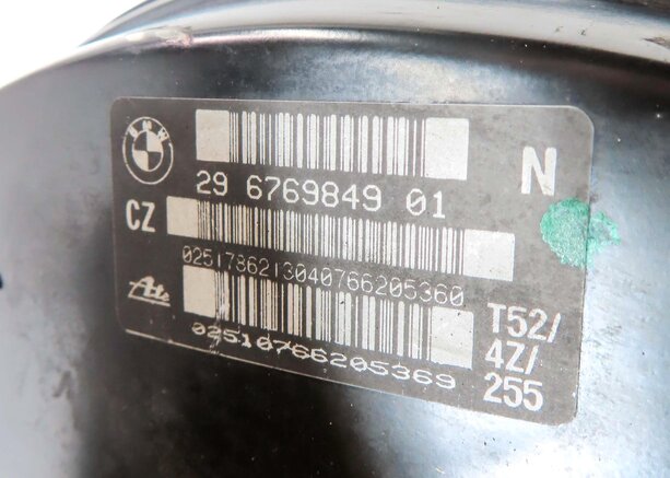 Thumbnail 6: 2006 BMW Z4 CONVERTIBLE (E85) POWER BRAKE BOOSTER w/ MASTER CYLINDER 34336785666