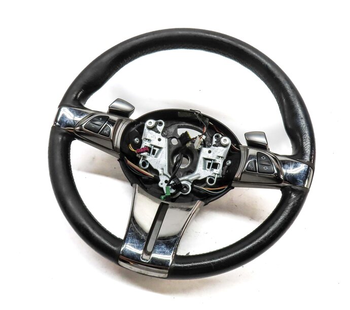 2006-2008 BMW Z4 (E85) FRONT LEFT SPORT STEERING WHEEL (BLACK & SILVER)