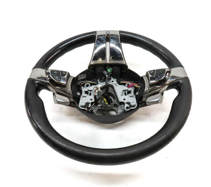 Thumbnail 4: 2006-2008 BMW Z4 (E85) FRONT LEFT SPORT STEERING WHEEL (BLACK & SILVER)