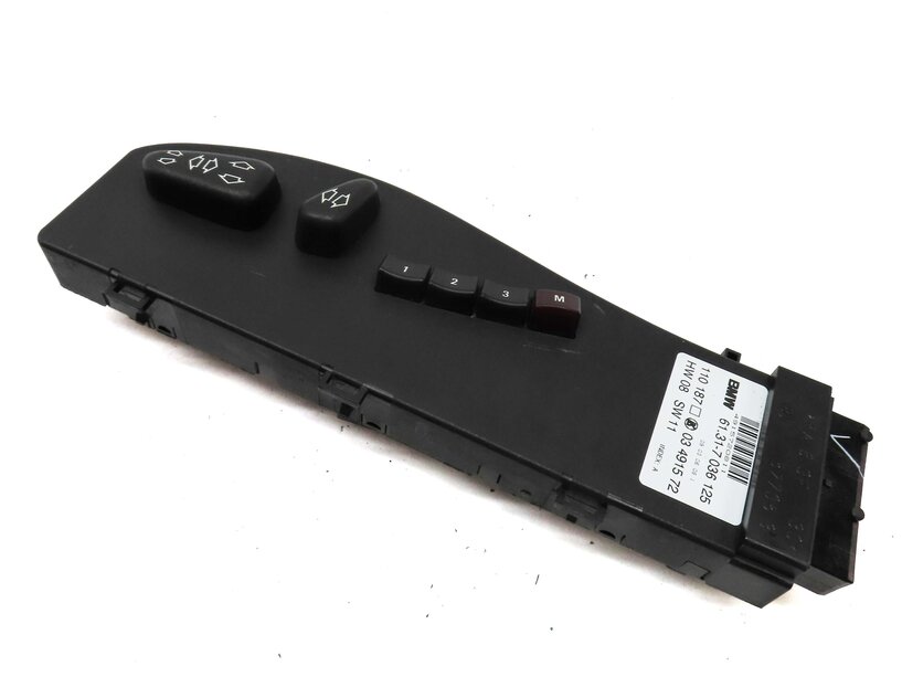 2006 BMW Z4 CONVERTIBLE (E85) FRONT LEFT DRIVER SEAT ADJUST SWITCH (BLACK)