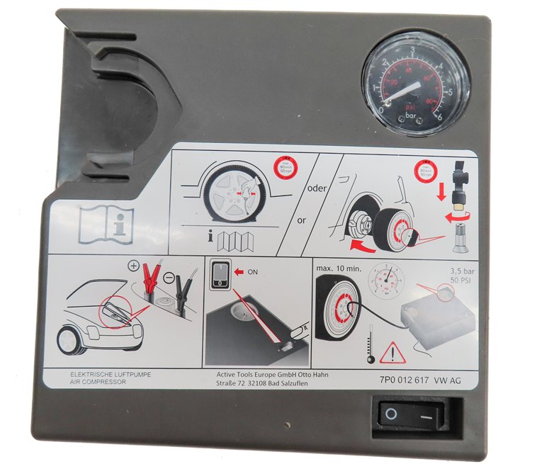Thumbnail 4: PORSCHE CAYENNE EMERGENCY ROADSIDE FLAT TIRE SPARE COMPRESSOR PUMP ASSEMBLY