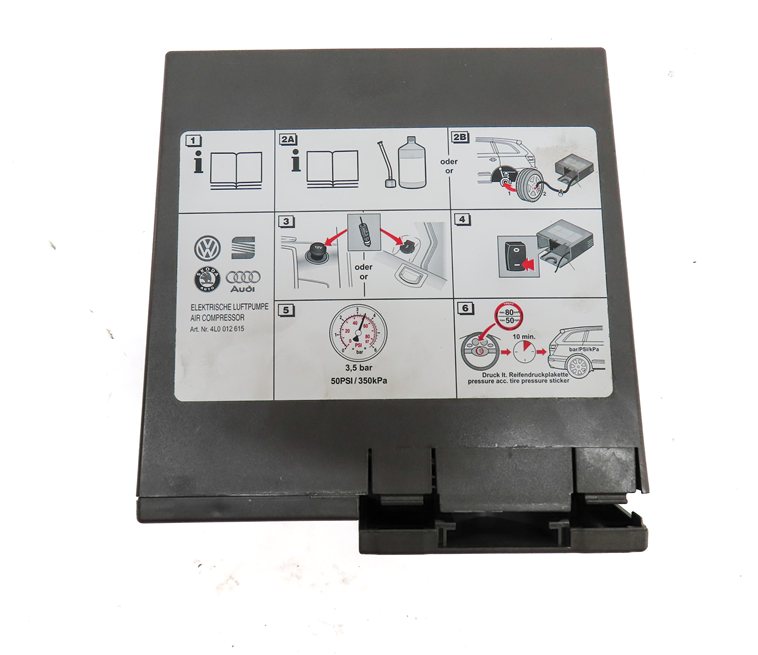 Thumbnail 3: AUDI Q7 (4M) EMERGENCY ROADSIDE FLAT TIRE AIR COMPRESSOR PUMP ASSEMBLY
