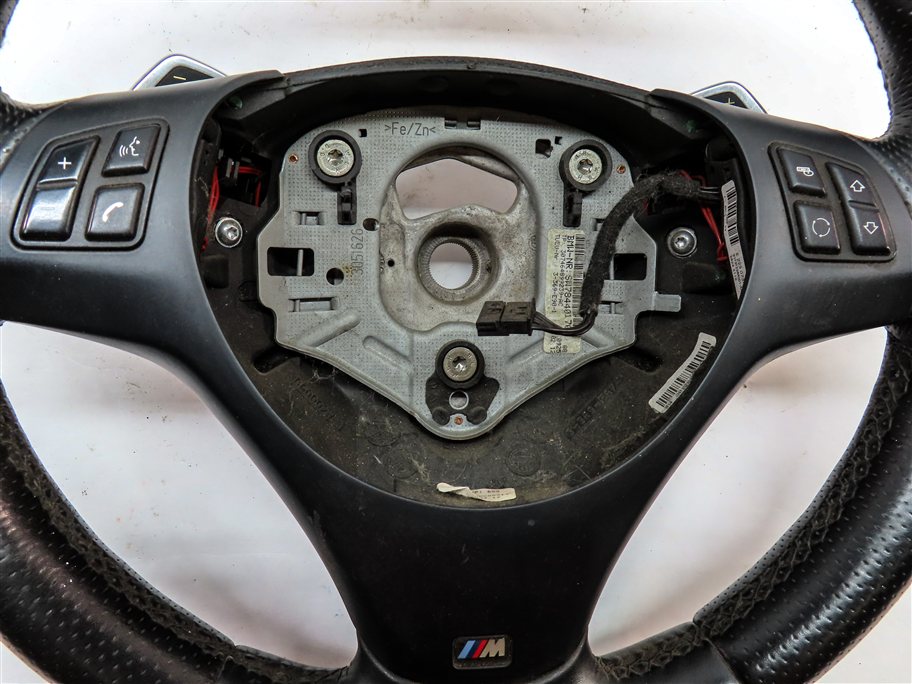 Thumbnail 5: 2008-2013 BMW M3 E90 FRONT LEFT DRIVER SPORT STEERING WHEEL w/ SHIFT PADDLES