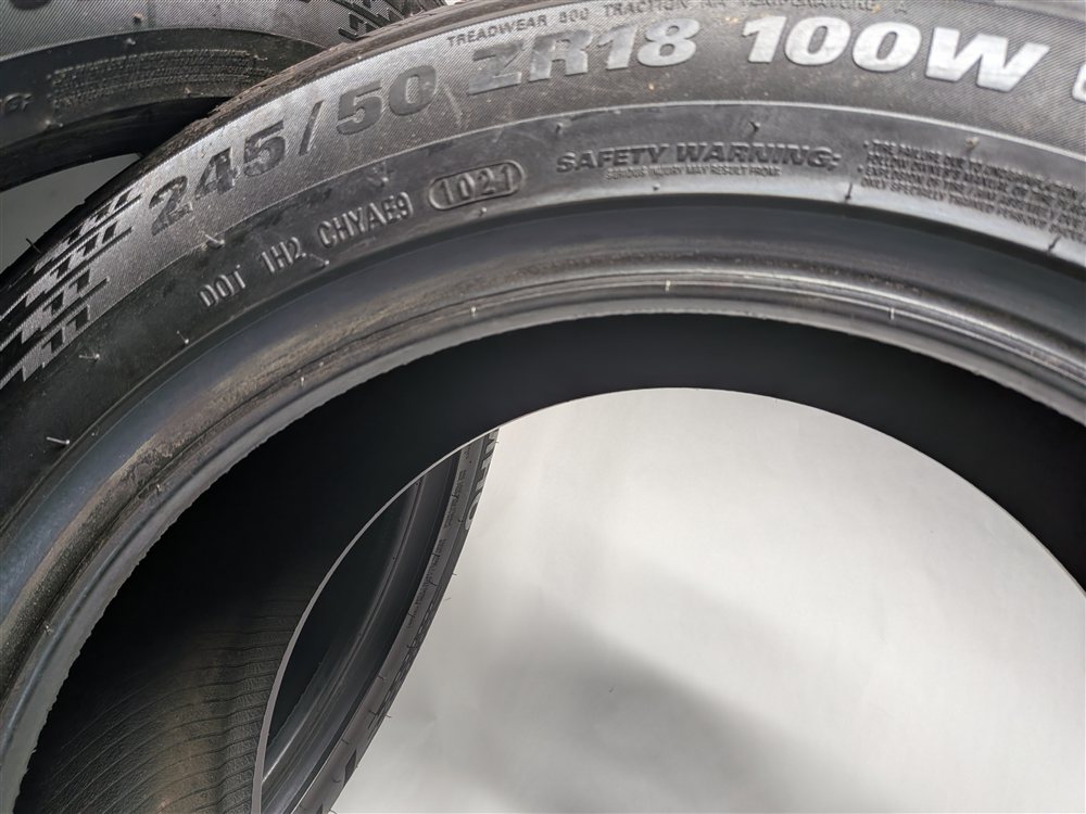 Thumbnail 10: KUMHO ECSTA PA51 245/50ZR18 100W ALL SEASON 7/32 DOT 1021 TIRE SET/4