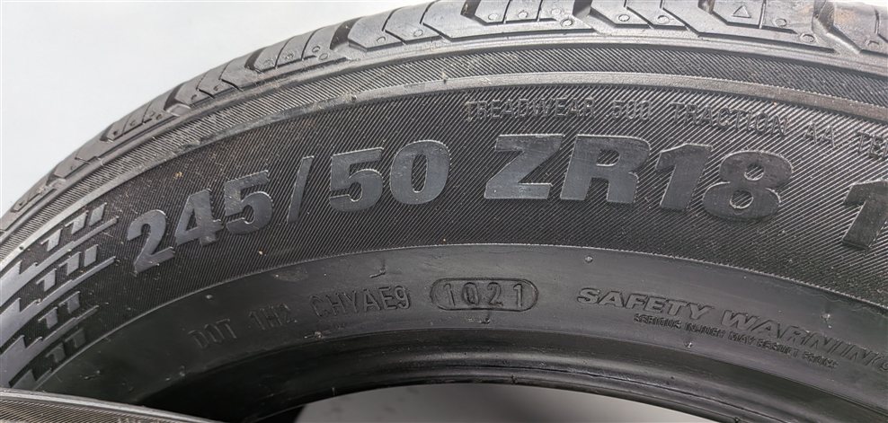 Thumbnail 12: KUMHO ECSTA PA51 245/50ZR18 100W ALL SEASON 7/32 DOT 1021 TIRE SET/4