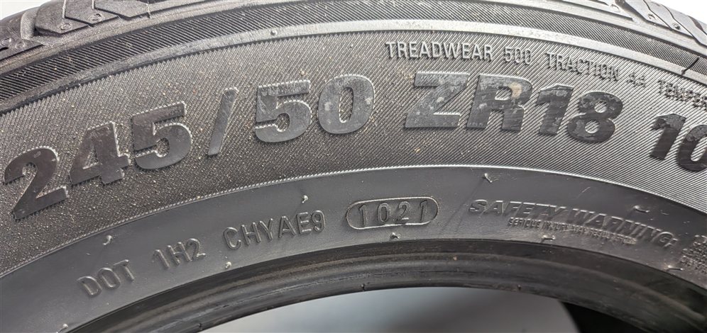 Thumbnail 13: KUMHO ECSTA PA51 245/50ZR18 100W ALL SEASON 7/32 DOT 1021 TIRE SET/4