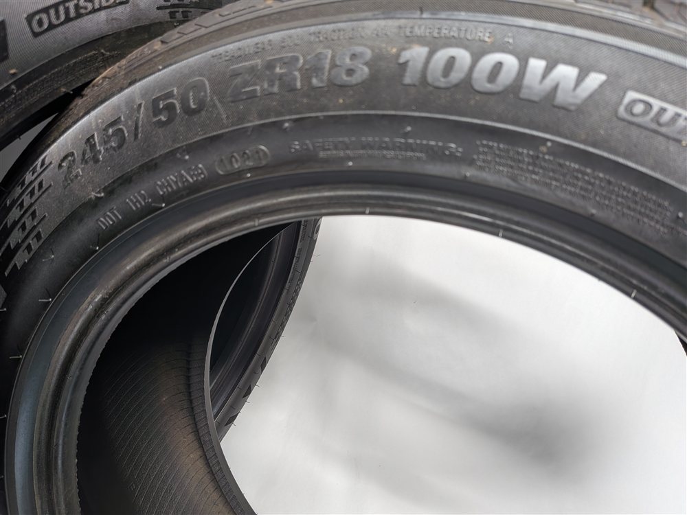 Thumbnail 5: KUMHO ECSTA PA51 245/50ZR18 100W ALL SEASON 7/32 DOT 1021 TIRE SET/4