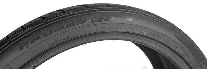 Thumbnail 5: TOYO PROXES ST III 285/35R22 106W ALL SEASON 8/32 DOT 4120 TIRE