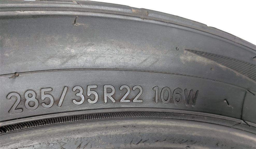 Thumbnail 8: TOYO PROXES ST III 285/35R22 106W ALL SEASON 8/32 DOT 4120 TIRE