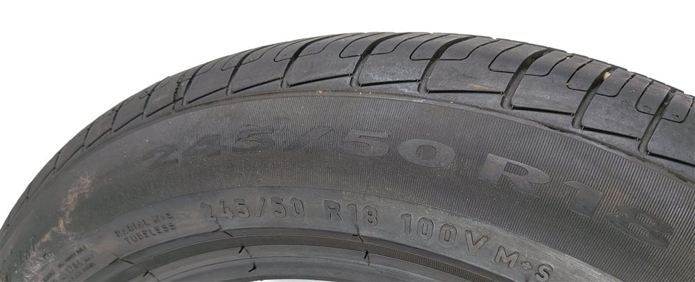 Thumbnail 7: PIRELLI CINTURATO P7 ALL SEASON RUN FLAT 245/50R18 100V 7/32 DOT 3621 TIRE