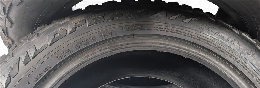 Thumbnail 10: FALKEN WILDPEAK A/T TRAIL 255/55R19 111V ALL TERRAIN 8/32 DOT 3821 TIRE SET/4
