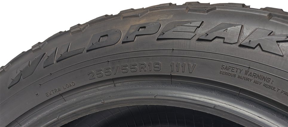 Thumbnail 6: FALKEN WILDPEAK A/T TRAIL 255/55R19 111V ALL TERRAIN 7/32 DOT 0421 TIRE