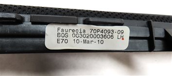 Thumbnail 6: 07-13 BMW X5 (E70) LEFT REAR DOOR RETRACTABLE WINDOW UV SUN SCREEN SHADE (BLACK)