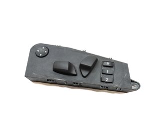 2011 BMW X5 (E70) FRONT LEFT DRIVER SEAT MEMORY ADJUST SWITCH (BLACK)