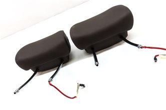 Thumbnail 3: 11-13 BMW X5 E70 FRONT LEFT & RIGHT ACTIVE HEADREST SET2 (TOBACCO BROWN LEATHER)