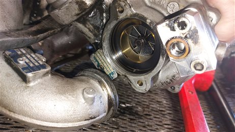 Thumbnail 2: 2009-2013 BMW X5 (E70) 3.0L M57 DIESEL ENGINE TURBOCHARGER ASSEMBLY w/ MANIFOLD