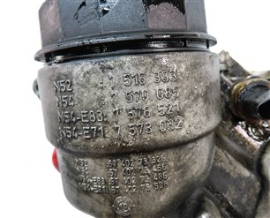 Thumbnail 8: 2011 BMW 535Xi (F10) 3.0L TURBO (N55) ENGINE OIL FILTER HOUSING w/CAP & COOLER