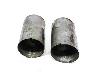 Thumbnail 5: 11-16 BMW 535i (F10) 3.0L TURBO N55 ENGINE EXHAUST MUFFLER TIP SET (2) (CHROME)