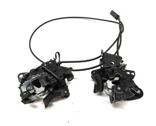 Thumbnail 2: 2011 BMW 535Xi (F10) FRONT LOWER LEFT RIGHT HOOD LOCK LATCH CABLE SET/2