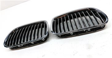 Thumbnail 3: 11-13 BMW 528i 535i 550i (F10) FRONT LEFT & RIGHT HOOD VENT GRILLE SET