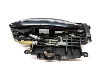 Thumbnail 4: 2011-2016 BMW 528i 535i 550i M5 (F10) RIGHT FRONT DOOR HANDLE w/ LIGHT (Gray)
