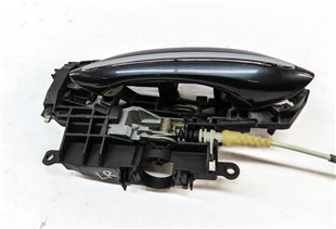 Thumbnail 4: 2011-2016 BMW 528i 535i 550i M5 (F10) LEFT REAR DOOR HANDLE w/ LIGHT(Gray)