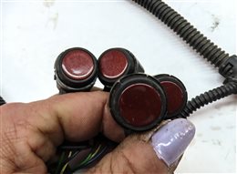 Thumbnail 5: 11 PORSCHE CAYENNE HYBRID 958 REAR PDC PARK ASSIST SENSOR SET w/HARNESS(Auburn)