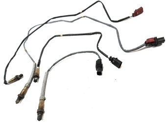 Thumbnail 3: 2011 PORSCHE CAYENNE (958) 3.0L HYBRID (M06.EC) ENGINE OXYGEN O2 SENSOR SET/4