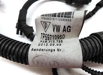 Thumbnail 4: 11 PORSCHE CAYENNE HYBRID 958 FRONT PARK ASSIST PDC SENSOR SET w/HARNESS(Auburn)