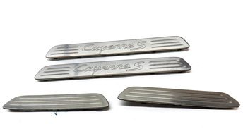 Thumbnail 2: 2011 PORSCHE CAYENNE HYBRID (958) FRONT/REAR RIGHT/LEFT DOOR SILL SCUFF TRIM SET