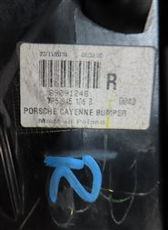 Thumbnail 5: 2011 PORSCHE CAYENNE HYBRID (958) REAR RIGHT PASSENGER BUMPER MARKER REFLECTOR